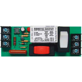 Track Mount Relay, 4", 15A, SPDT, 10-30VAC/DC/120VAC, Override