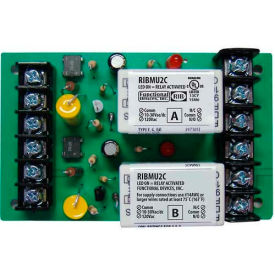 Track Mount Relay, 4", 15A, 2 SPDT, 10-30VAC/DC/120VAC