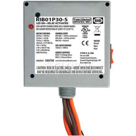 Enclosed Power Relay, 30A, DPST, 120VAC, Coil Side Override