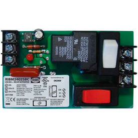 Panel Relay RIBM2402SBC, 4" x 2.35", 20A, SPDT, 24VAC/DC/208-277VAC, Override