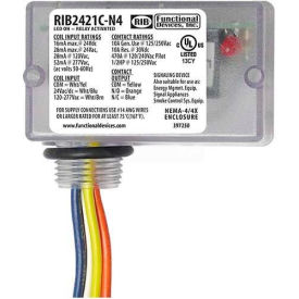 Enclosed Relay 10A NEMA 4/4X SPDT 24VAC/DC/120-277VAC