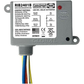 Enclosed Power Relay, 20A, SPDT, 24VAC/DC/120VAC