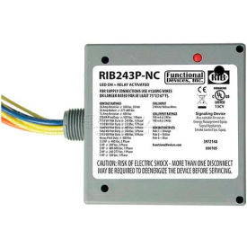 Enclosed Power Relay, 20A, 3PST-NC, 24VAC/DC