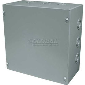 NEMA 1 Enclosure, 12.125"H x 12.125"W x 6"D, W/Studs, 18 Ga. Steel