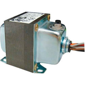 100VA Foot Mount Transformer, 120/240/277/480-24V, 1 Hub, Circuit Breaker