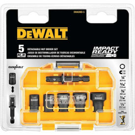 Impact Ready Cleanable Nut Driver, 5 Piece Socket Set