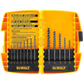Drill Bit Set, Black Oxide, 13 Pieces, 1/16" - 1/4" Split Point Bits