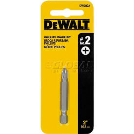 #2 Phillips Power Bit, 2" Bit Length, 100/Pack