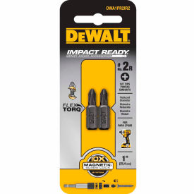 Impact Ready Drywall Bit, #2 Phillips Reduced Diameter, 1" Long, 2/Pack