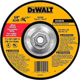 Metal Grinding Wheel Type 27 7" DIA. 24 Grit Aluminum Oxide