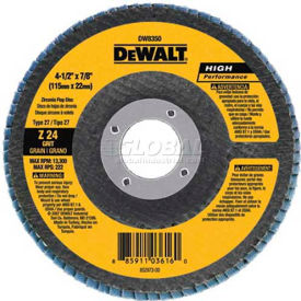 Flap Disc Type 27 4-1/2" x 7/8" 60 Grit Zirconia, 10/Pack