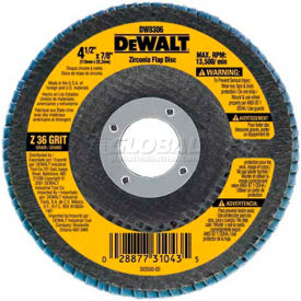 4-1/2x7/8 36G Flap Disc, 10/Pack