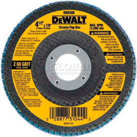 4-1/2x7/8 60G Flap Disc, 10/Pack