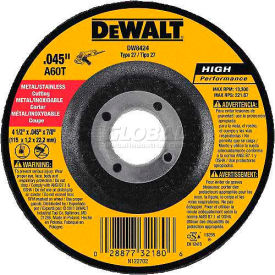 Metal & Stainless Cutting Wheel Type 27 5" DIA. 2 60 Grit Aluminum Oxide, 25/Pack