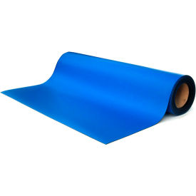 ESD Rubber Matting, 0.080" Thick, 48"W Full 50 Ft Roll, Royal Blue