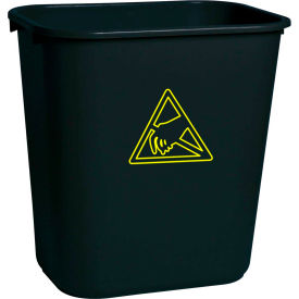 ESD Trash Can 28 Quart - Black