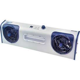 Overhead AC Ionizer Blower with 2 Fans, LED Task Light, 150-300 CFM
