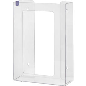 Top Loading Plastic Glove Box Dispenser, Holds 3 Boxes, 15-1/4"H x 11"W x 4"D, Clear
