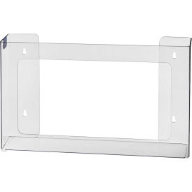 Top Loading Plastic Glove Dispenser, Holds 3 Boxes, 11"H x 15-1/4"W x 4"D, Clear