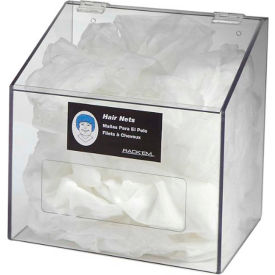 1-Compartment Clear Hair Net/Beard Cover/Shoe Cover/Arm Protector Dispenser