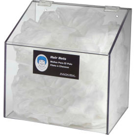 1-Compartment Hair Net/Beard Cover/Shoe Cover/Arm Protector Dispenser (No Hole), Clear