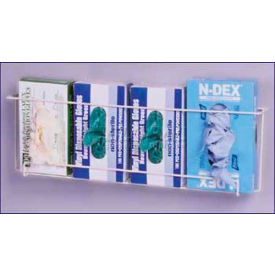 Quadruple Front Dispensing Exam Glove Rack, 8"H x 27"W x 4-1/2"D