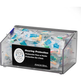 Clear Acrylic Foam Ear Plug Dispenser With No Lid, 9"L