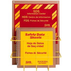 Tri Lingual Eco Friendly SDS Safety Center, 1-1/2"W Binder