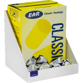 200 Pair Foam Ear Plug Tray, White, Heavy-Duty Plastic, 10-5/8"L