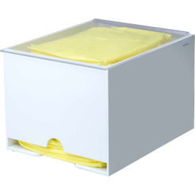 Lab Coat / Frock / Smock / Isolation Gown Dispenser With Clear Lid, 13"L