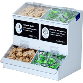 2 Compartment Universal Dispenser, White