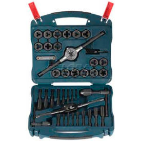 Tap & Die Set, Black Oxide, 40-Piece