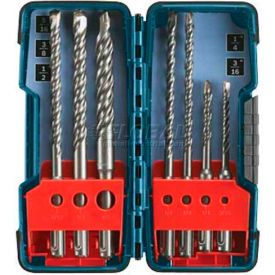SDS-Plus Bulldog Rotary Hammer Bit Set, Brute Case, 7-Piece