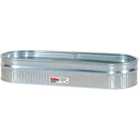 Steel Stock Tank Shallow Round End Approximately 70 Gallon