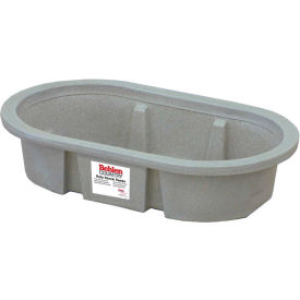 Poly Stock Tank 2'x1'x4' Shallow Round End 50 Gallon