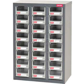 24 Drawers Parts Drawer Cabinet, Floor unit, 17-1/2"W x 8-3/4"D x 25-1/4"H