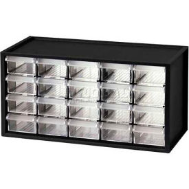 Shuter Parts Drawer Cabinet, 20 Drawers, Bench Style, 14-3/4"W x 6"D x 7-3/8"H