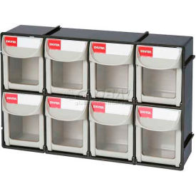 Flip Out Bin, 8 Compartments, 12"W x 3.5"L x 8"H