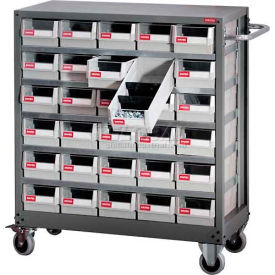 Shuter Parts Drawer Cart, 30 Drawers, 49 inches x 15-3/4 inches x 34-5/8 inches