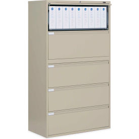5 Drawer Binder Lateral File Cabinet, Putty