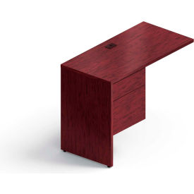 Left Pedestal Return - 40" - Quartered Mahogany Color