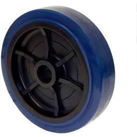 8" x 2" Urethane on Polypropylene Wheel with Roller Bearing for 1/2" Axle