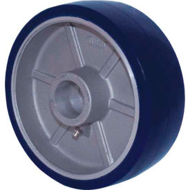 6" x 2" Urethane on Aluminum Wheel with Roller Bearing for 1/2" Axle