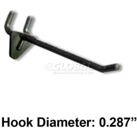 4" Opaque Plastic Hook, Clear - Pkg Qty 50
