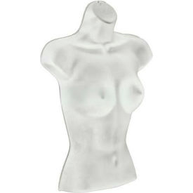 Plastic Female Form For Pegboard/Slatwall, 22.75" High, White - Package Quantity 2