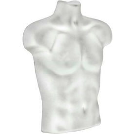 Plastic Male Torso For Pegboard/Slatwall, 22.75" High, White - Pkg Qty 2