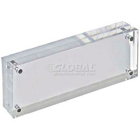 Acrylic Vertical/Horizontal Block Frame, 3" x 8" ,1 Piece
