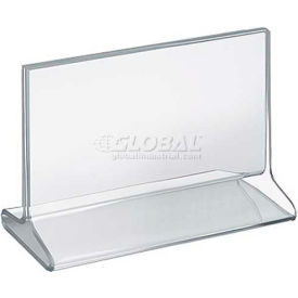 Horizontal Top Load Acrylic Sign Holder, 7" x 5.5" - Pkg Qty 10