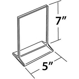 Vertical Top Load Acrylic Sign Holder, 5" x 7" - Pack of 10