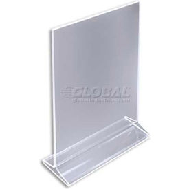 Vertical Top Load Acrylic Sign Holder, 8.5" x 11" - Pack of 10